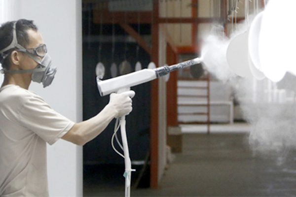 Powder spraying technology