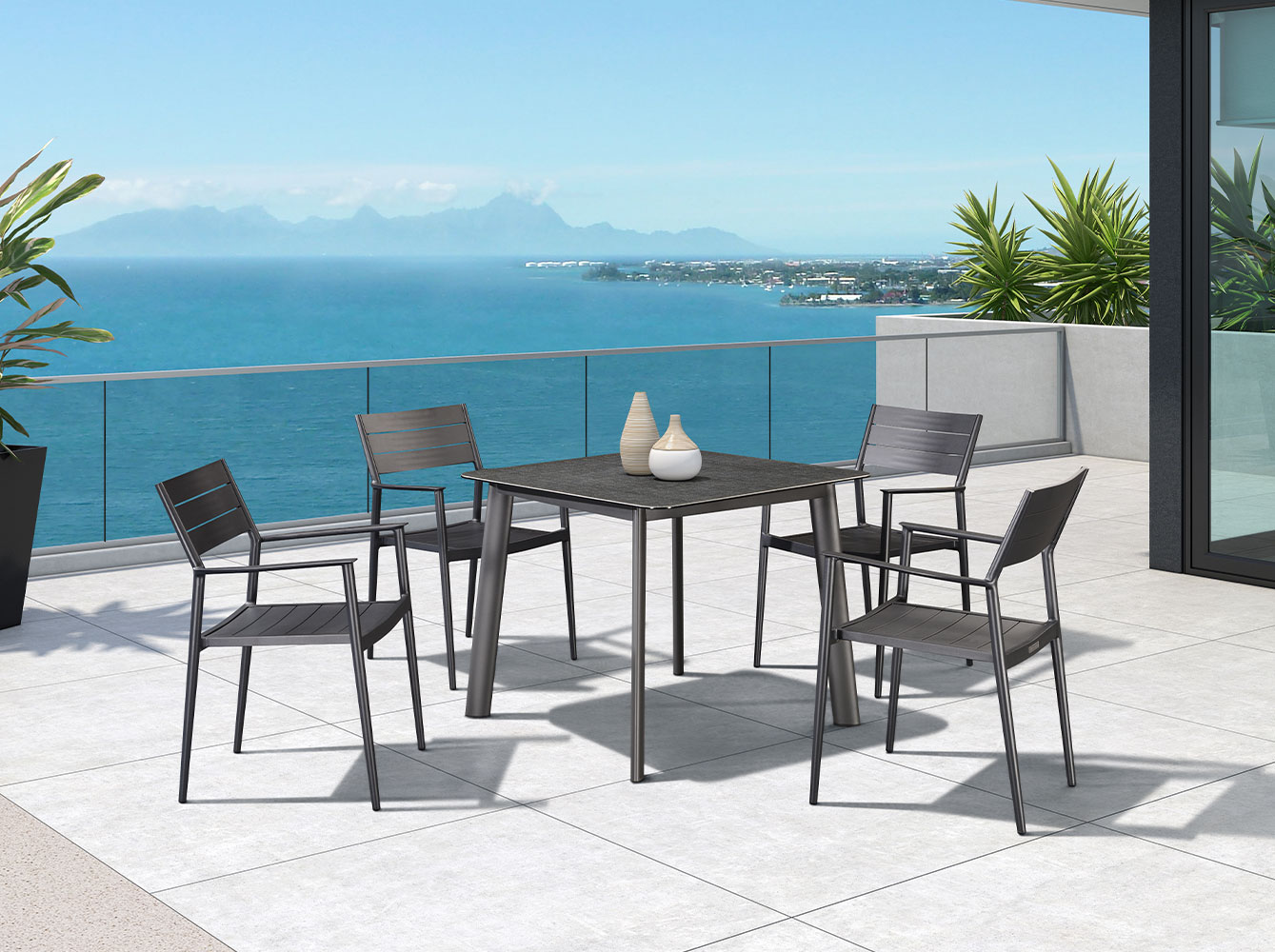 Morden Simple Style Outdoor Dinner Set 