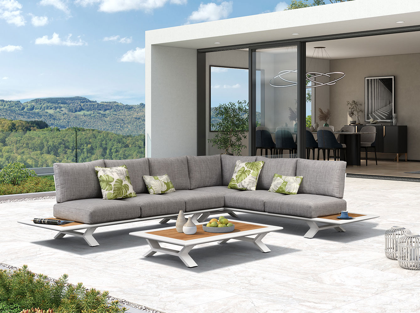 Unique Design Outdoor Garden Corner Sofa