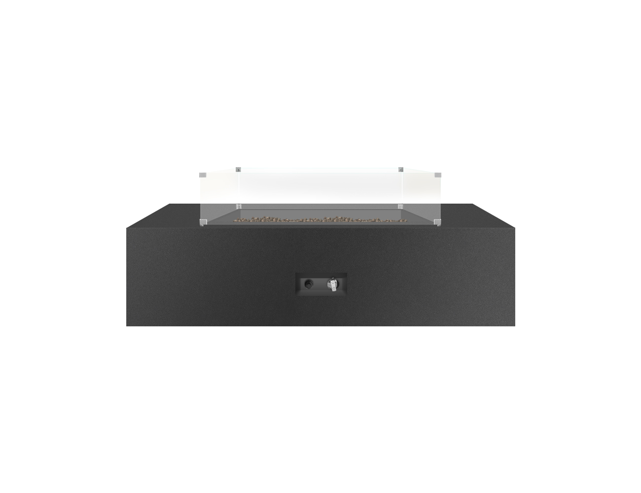 Modern Rectangular Patio Firepit table