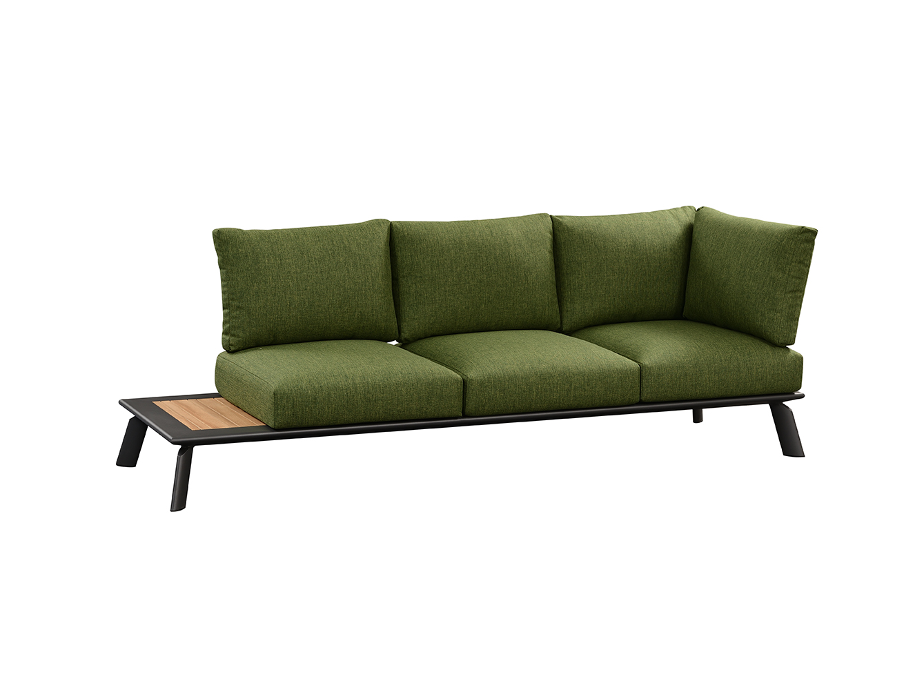New Design Garden Green Teak Corner Sofa 