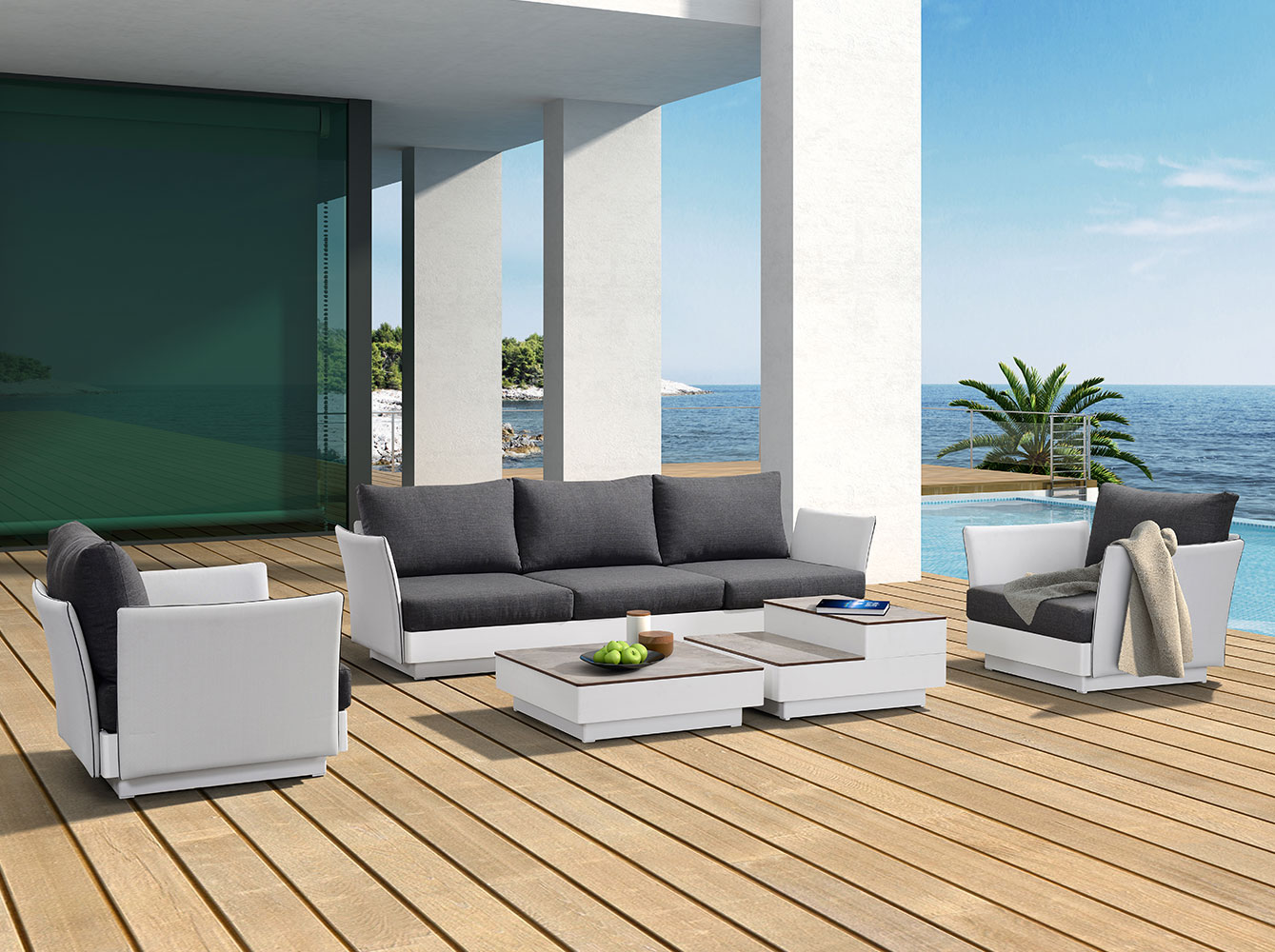 Eco-friendly luxury Free Combination Outdoor Sofa