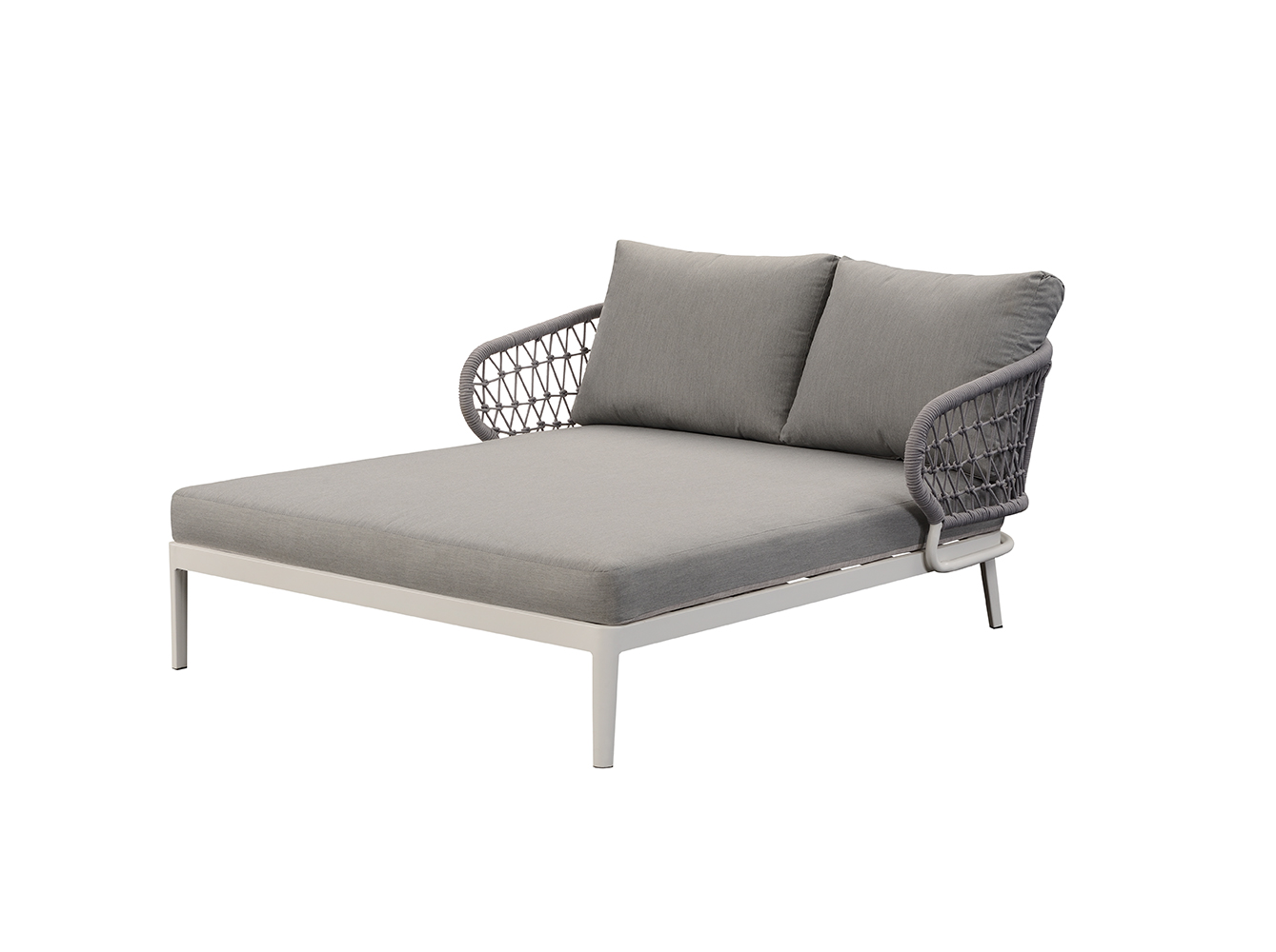 Outdoor Furniture Rope Double Sun Lounger 