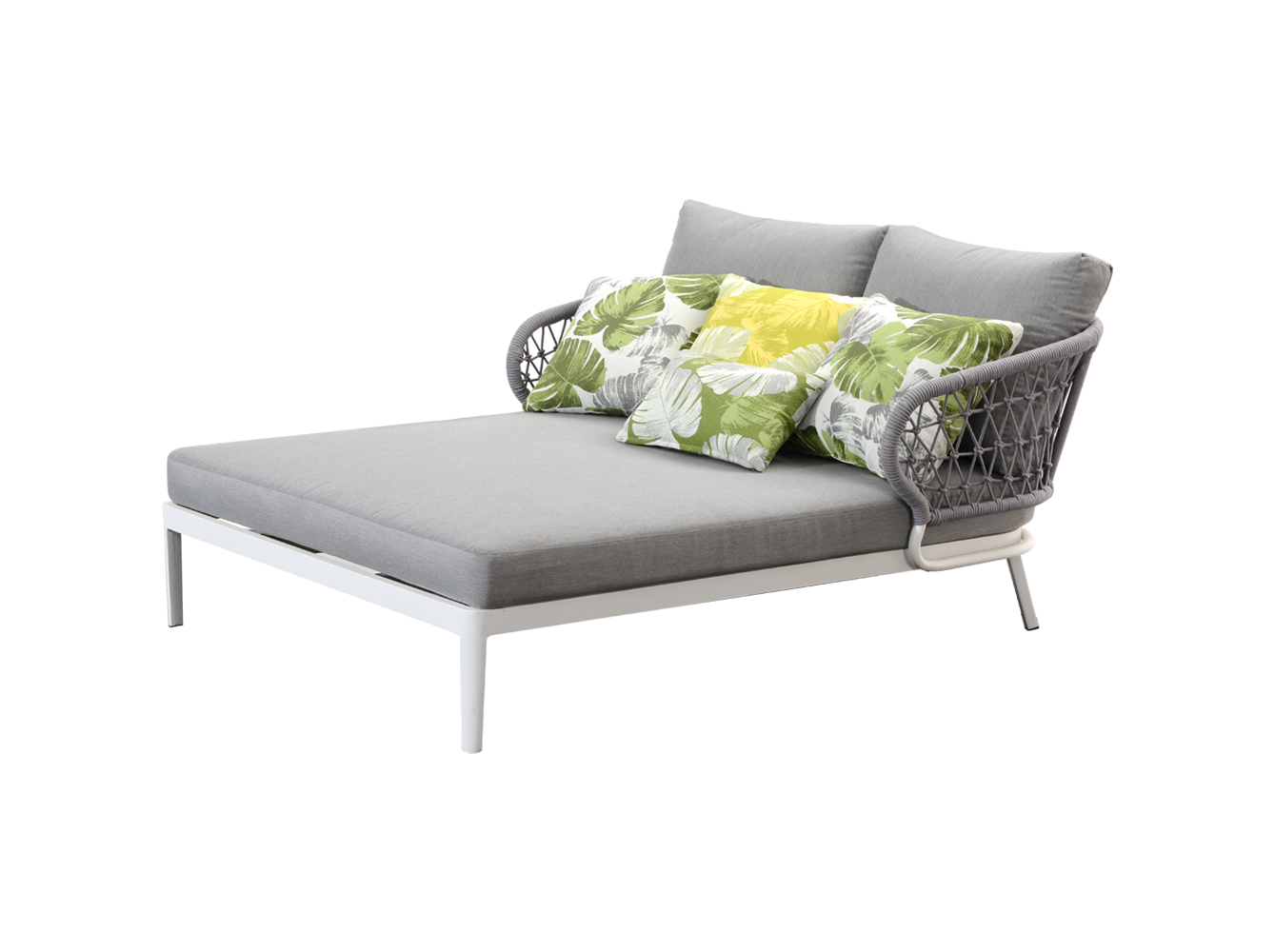 Outdoor Furniture Rope Double Sun Lounger 