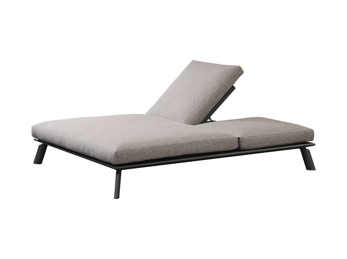  Cushioned Double Sun Lounger For Garden 