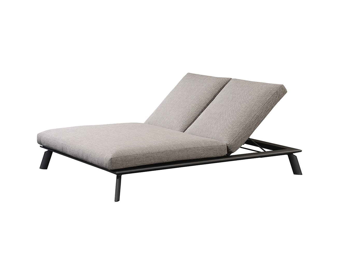  Cushioned Double Sun Lounger For Garden 