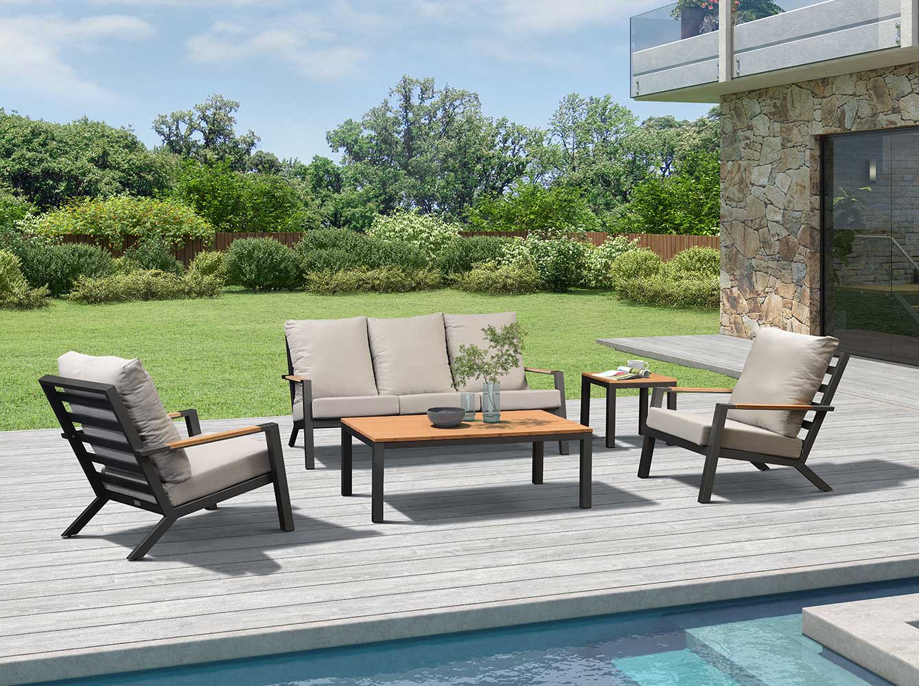 Elegant design Luxurious Garden Sofa Set