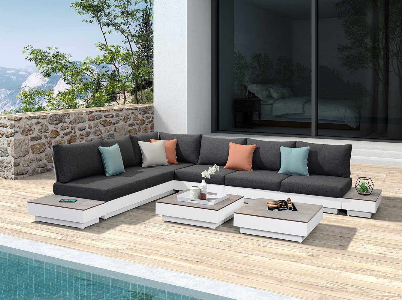 Unique Design Stylish Outdoor Corner Sofa